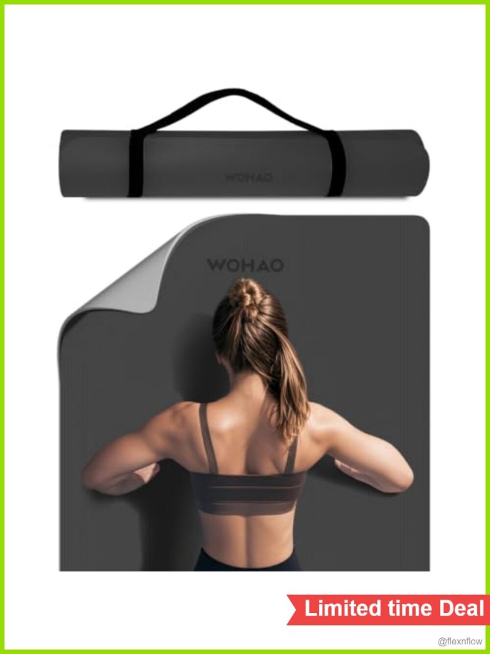 8mm Extra Wide 80cm Yoga Mat Non Slip POE
